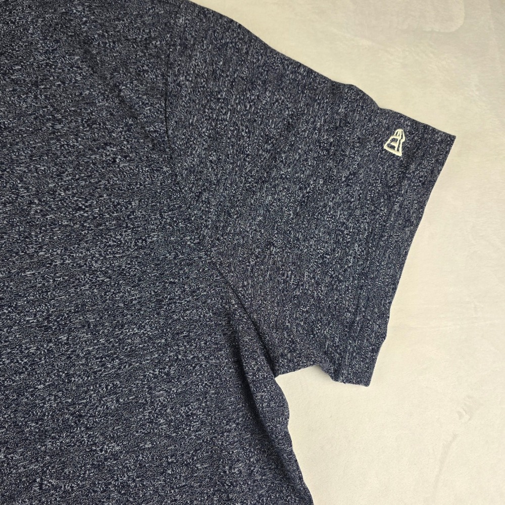 New Era Mens 2XL Blue Heather Polo Shirt Short Sleeve Logo‎ Casual Golf - Picture 3 of 9